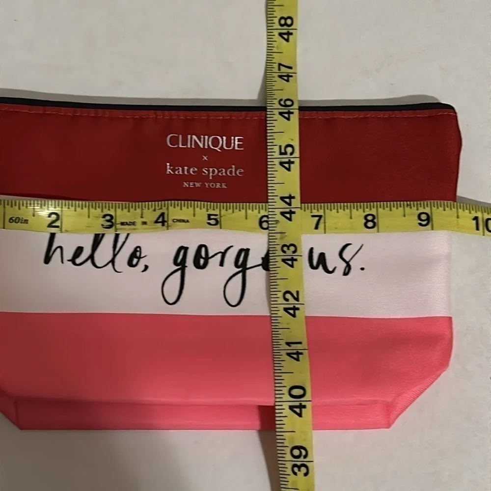 Clinique x Kate Spade Hello Gorgeous Cosmetic Bag NWT
